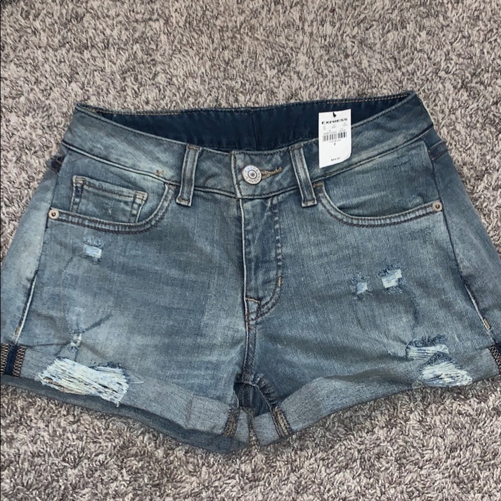 Blue jean shorts